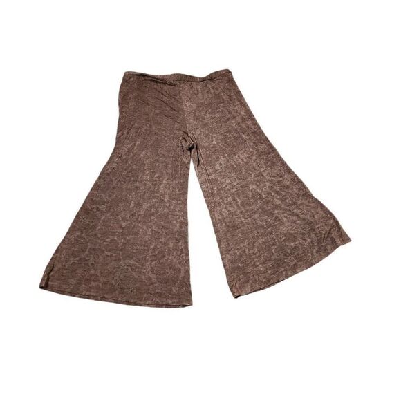 Vintage Y2K Alberto Makali Cropped Wide Leg Palazzo Pants Womens Size M Brown - Picture 3 of 6
